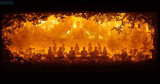 Bạn trẻ 9X làm đèn nghệ thuật tôn vinh cổ phục và cảnh đẹp Việt Nam ảnh 9