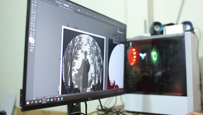 Bạn trẻ 9X làm đèn nghệ thuật tôn vinh cổ phục và cảnh đẹp Việt Nam ảnh 5