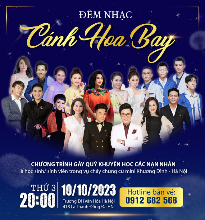 'Cánh hoa bay': Đêm nhạc gây quỹ ủng hộ nạn nhân vụ cháy chung cư mini ảnh 2