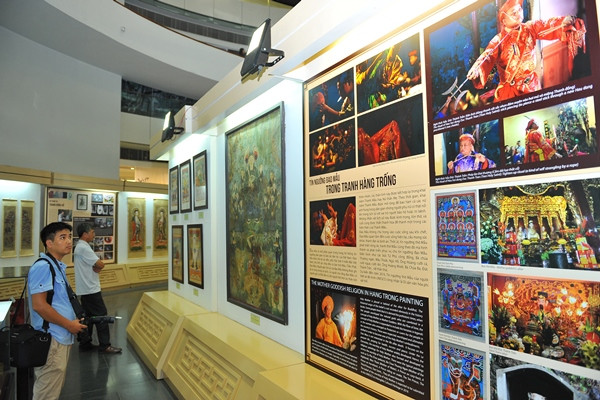 Khơi gợi giá trị truyền thống, tiềm năng ứng dụng của tranh Hàng Trống ảnh 1