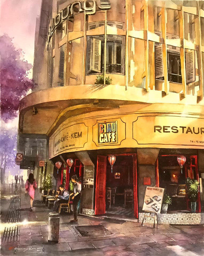 ‘‘Mùa COVID,’’ nhớ Hà Nội nắng vàng qua tranh của một người yêu Thủ đô ảnh 12