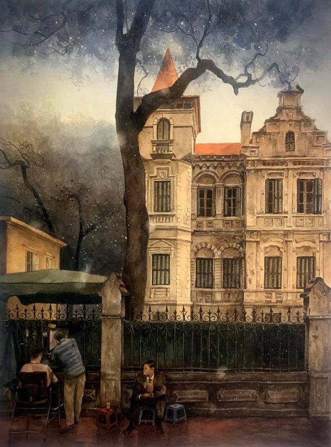 ‘‘Mùa COVID,’’ nhớ Hà Nội nắng vàng qua tranh của một người yêu Thủ đô ảnh 2