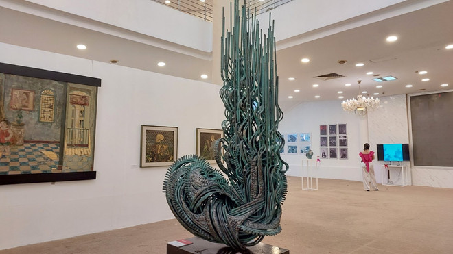 Festival Mỹ thuật trẻ: Nhiều tác phẩm đề cập đến vấn đề môi trường ảnh 2