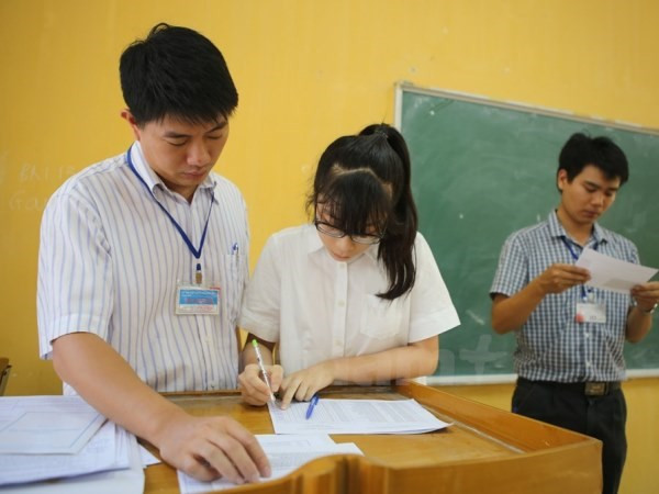 Các cụm thi do các sở giáo dục chủ trì. (Ảnh: PV/Vietnam+) 5 cách tân quan trọng trong kỳ thi trung học phổ thông Quốc gia ảnh 4