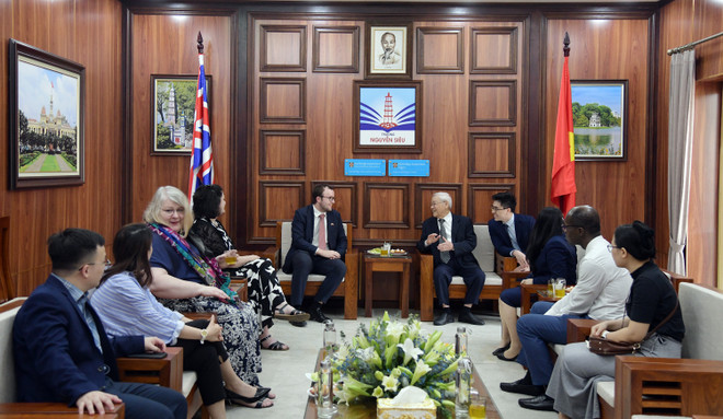 Trường Nguyễn Siêu trở thành điểm thực hành nghiệp vụ sư phạm quốc tế ảnh 2