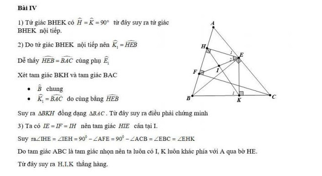Gợi ý giải đề thi môn Toán kỳ thi tuyển vào lớp 10 tại Hà Nội ảnh 7