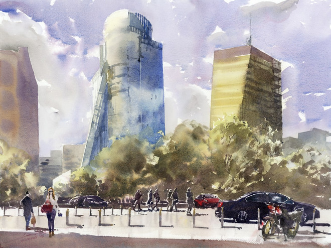 Phong cảnh và con người Ba Lan sinh động qua lăng kính họa sỹ gốc Việt ảnh 7