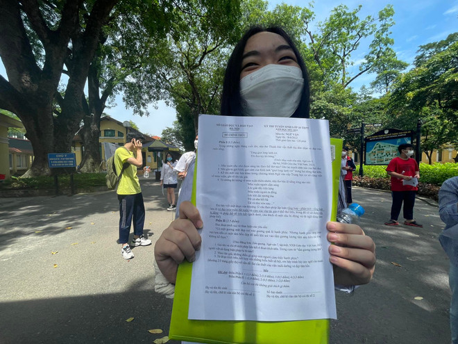 Hà Nội: Đề thi chính thức môn Ngữ văn kỳ thi tuyển sinh vào lớp 10 ảnh 1