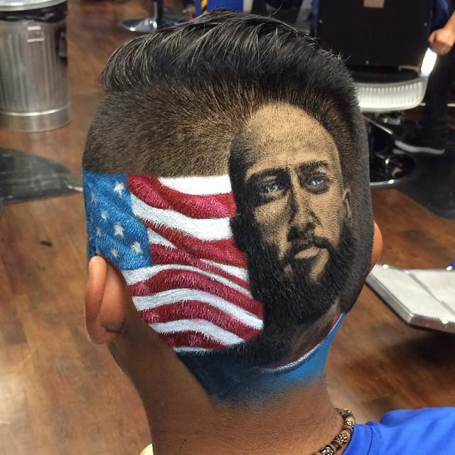 Trào lưu vẽ mặt các thần tượng lên đầu tại World Cup 2014 ảnh 4