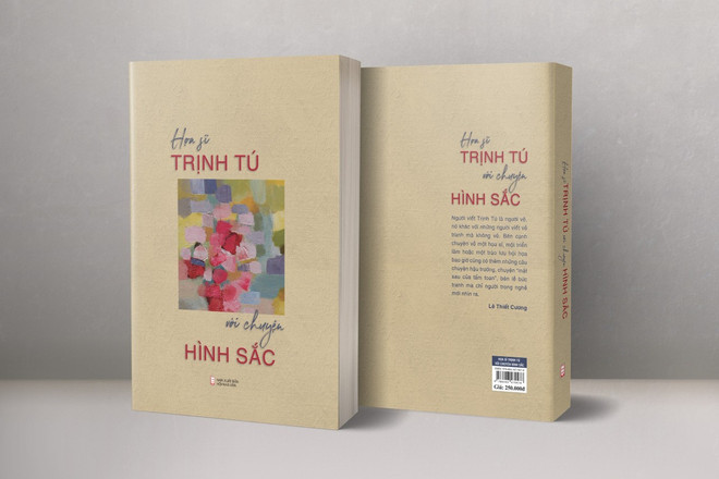 Cuốn sách do Gallery 39 sản xuất, Nhà xuất bản Hội Nhà văn ấn hành. (Ảnh: PV/Vietnam+) Sach Trinh Tu voi chuyen hinh sac.jpg