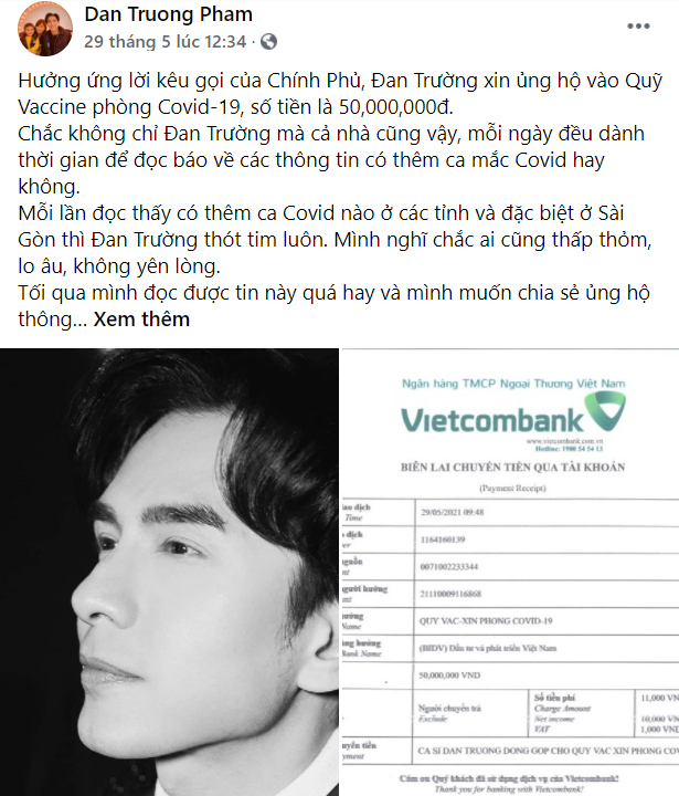 Nghệ sỹ tích cực ủng hộ Quỹ vaccine, nêu cao trách nhiệm với cộng đồng ảnh 2