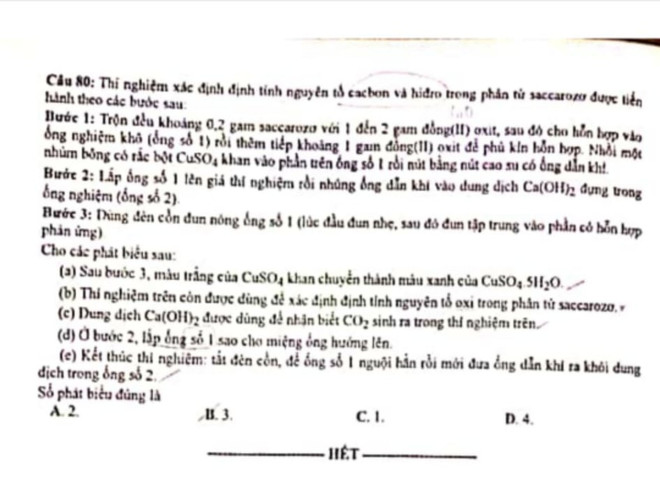 Thi tốt nghiệp THPT 2020: Gợi ý đáp án môn Hóa học ảnh 5