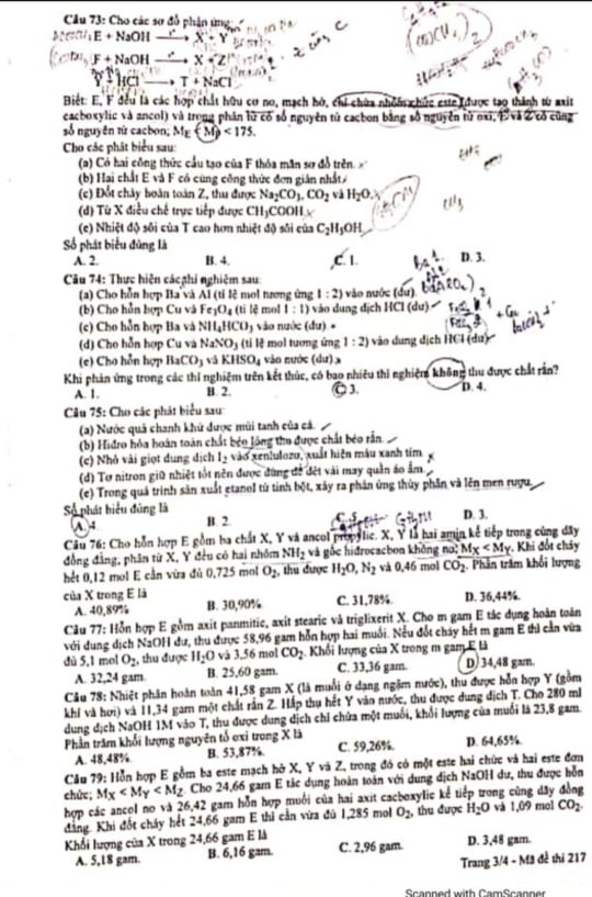 Thi tốt nghiệp THPT 2020: Gợi ý đáp án môn Hóa học ảnh 4