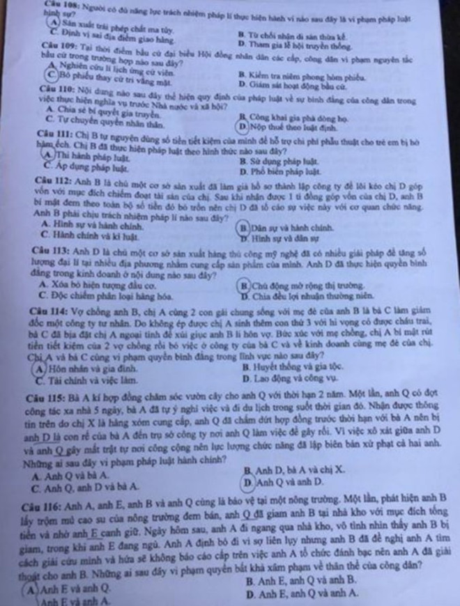 Gợi ý đáp án môn Lịch sử, kỳ thi Tốt nghiệp THPT 2020 ảnh 4