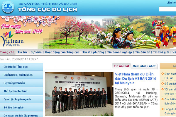 Công bố phiên bản website mới của Tổng cục Du lịch ảnh 1