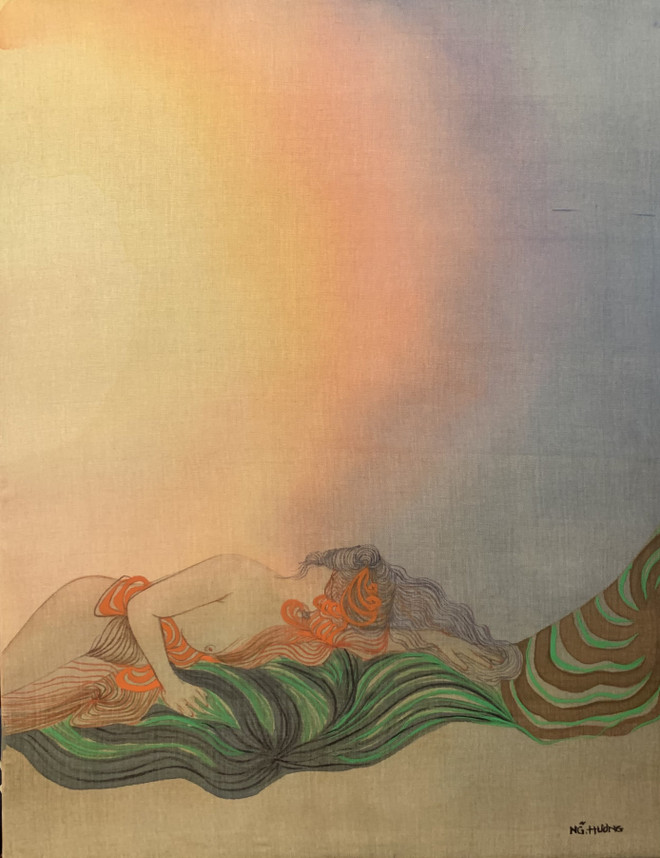 Triển lãm “Hương lụa”: Cuộc đối thoại giữa lụa và nữ họa sỹ 8X ảnh 3