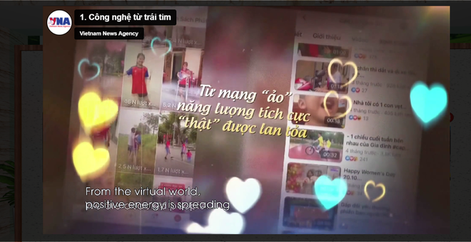Tác phẩm “Công nghệ từ trái tim” của tác giả Vũ Hồng Vân (Truyền hình Thông tấn) đã giành giải Nhất hạng mục Video. (Ảnh chụp màn hình)