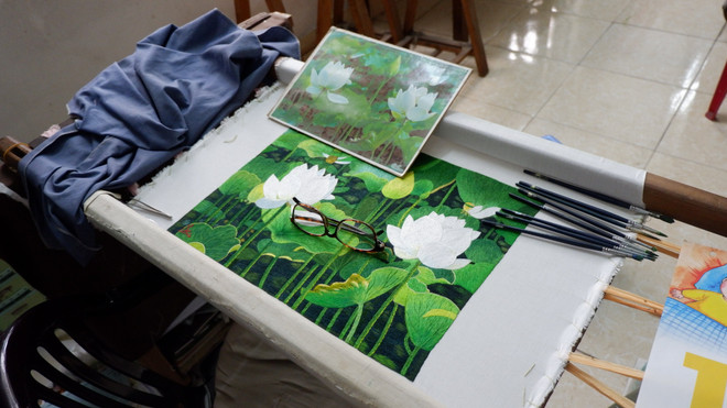 Người nghệ nhân tài hoa của Hà Nội: Truyền thần bằng đường kim mũi chỉ ảnh 3