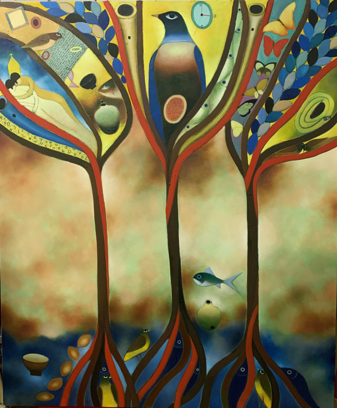 Người thổi sáo: Khi nhà thơ Nguyễn Quang Thiều đem thi ca vào hội họa ảnh 3