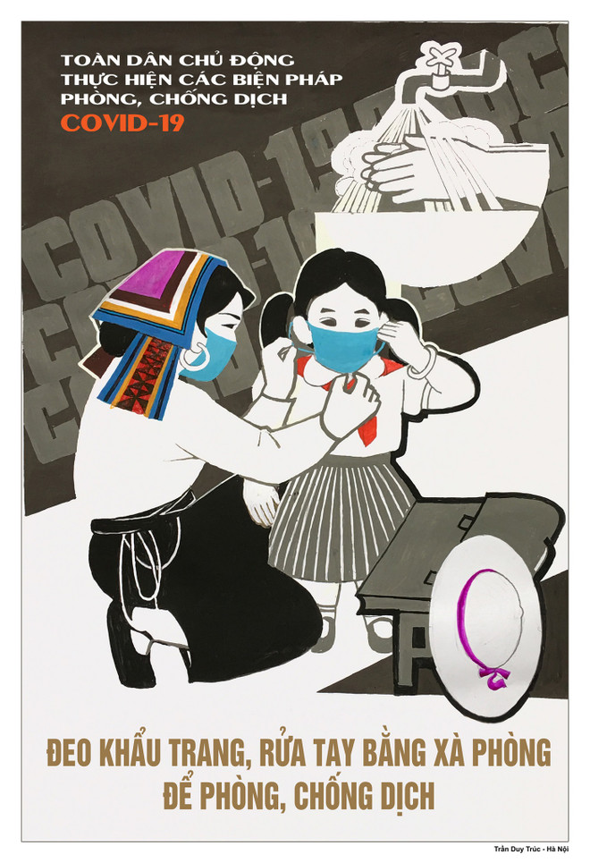 Họa sỹ Việt hào hứng vẽ tranh cổ động phòng, chống dịch COVID-19 ảnh 5