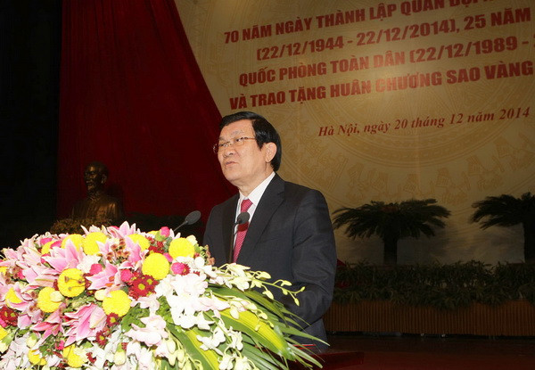 Diễn văn của Chủ tịch nước tại Lễ kỷ niệm thành lập QĐND Việt Nam ảnh 1