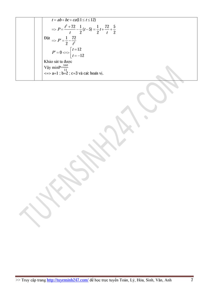 Hướng dẫn giải đề thi môn Toán kỳ thi trung học phổ thông ảnh 8