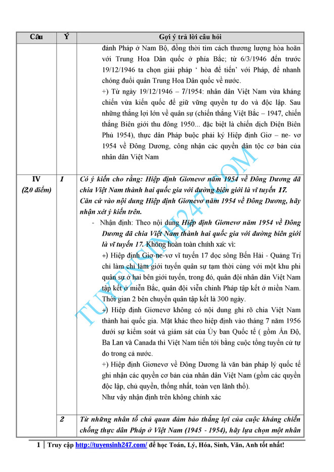 Cập nhật hướng dẫn giải đề Lịch sử kỳ thi trung học phổ thông ảnh 4