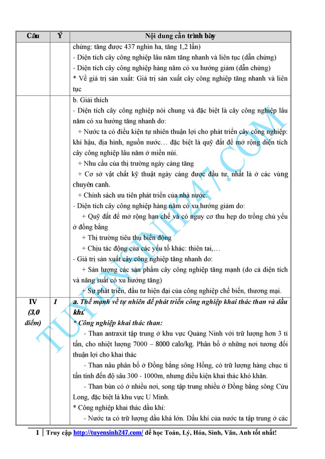 Hướng dẫn giải đề thi môn Địa lý kỳ thi trung học phổ thông Quốc gia ảnh 3