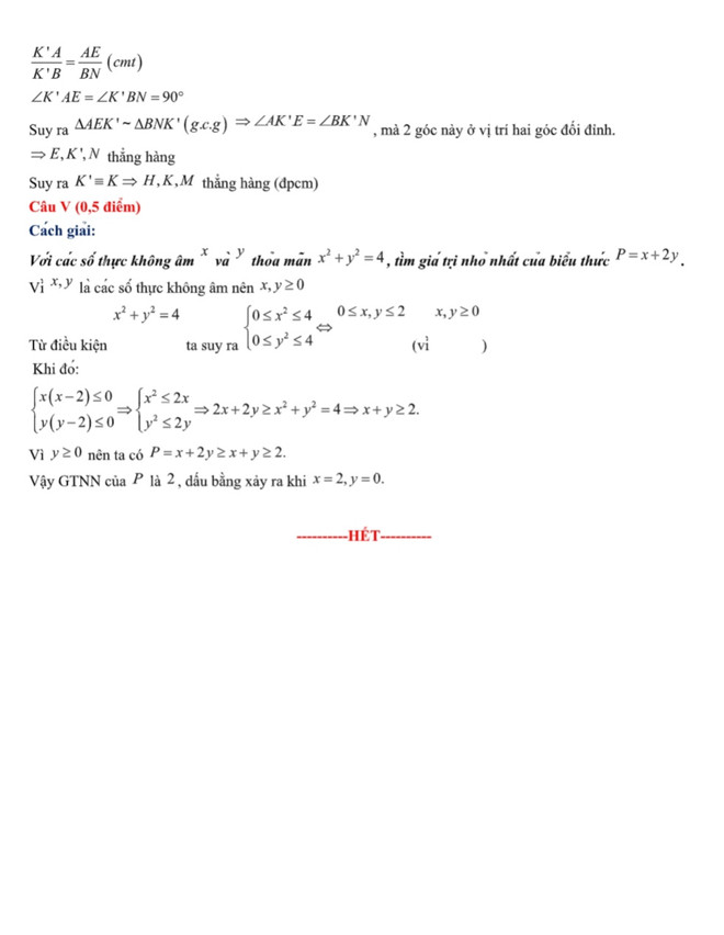 Gợi ý đáp án đề thi môn Toán kỳ thi tuyển sinh vào lớp 10 của Hà Nội ảnh 6