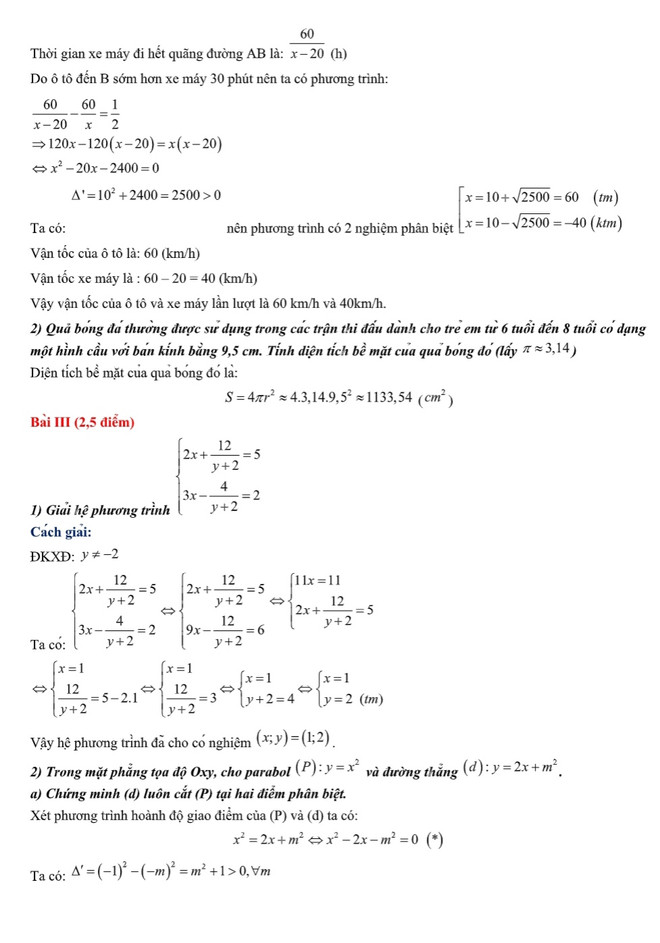 Gợi ý đáp án đề thi môn Toán kỳ thi tuyển sinh vào lớp 10 của Hà Nội ảnh 3