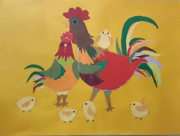 Nhóm họa sỹ G39 tái ngộ công chúng bằng loạt tranh vẽ gà ảnh 3