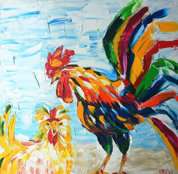 Nhóm họa sỹ G39 tái ngộ công chúng bằng loạt tranh vẽ gà ảnh 11