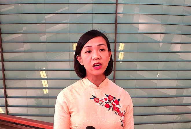 Đại biểu Trịnh Thị Tú Anh, Đoàn Đại biểu Quốc hội tỉnh Lâm Đồng. (Ảnh: Minh Thu/Vietnam+) trinhtuanh.jpg