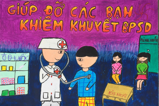 ‘Vẽ lên cổ tích’: Các họa sỹ nhí gây quỹ ủng hộ bệnh nhân khó khăn ảnh 3