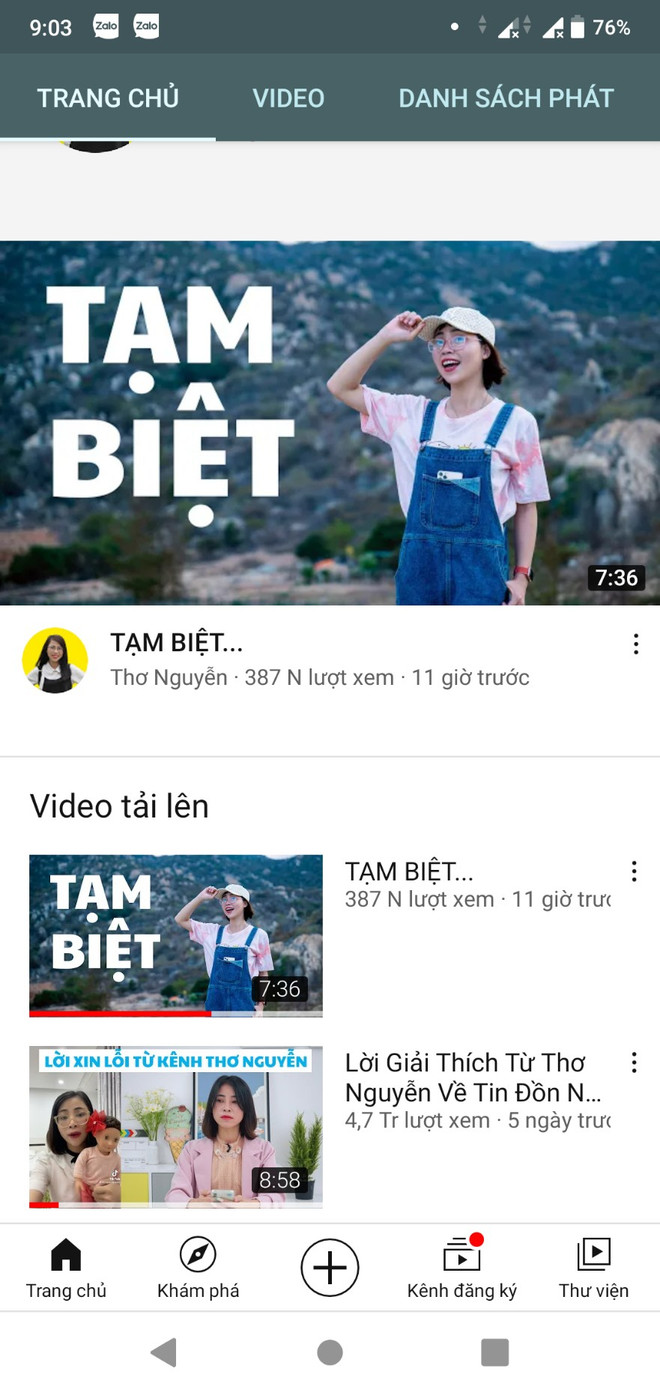 Kênh YouTube Thơ Nguyễn ẩn toàn bộ clip sản xuất trong 5 năm qua ảnh 2