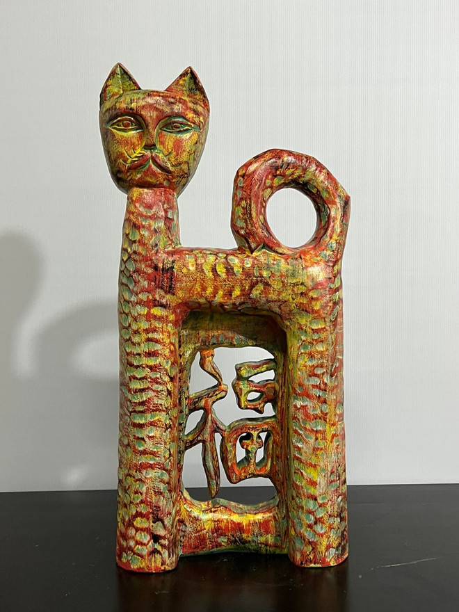 ''Mèo du Xuân'': Gần 100 tác phẩm độc đáo đón năm mới Quý Mão 2023 ảnh 4