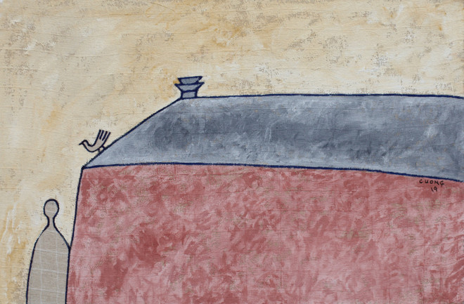 Họa sĩ Lê Thiết Cương triển lãm tranh vẽ từ thơ của Đặng Đình Hưng ảnh 2