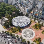 Khu vực ga Bến Thành của tuyến metro số 2 (Bến Thành - Tham Lương). (Ảnh: TTXVN phát)