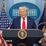 Tổng thống Mỹ Donald Trump. (Ảnh: THX/TTXVN phát)