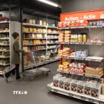 Người tiêu dùng mua sắm tại siêu thị ở Brussels, Bỉ. (Ảnh: THX/TTXVN)