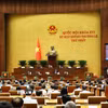 Quốc hội thảo luận ở hội trường về dự án Luật Dầu khí (sửa đổi). (Ảnh: Doãn Tấn/TTXVN)