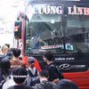 Người dân vội vã lên xe khách để về quê dịp nghỉ Lễ Quốc khánh 2/9/2026. (Ảnh: Khánh Hùng/Vietnam+)