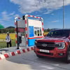 Phương tiện lưu thông qua trạm thu phí tại Dự án cao tốc Quảng Ngãi-Hoài Nhơn. (Ảnh: Cục Đường bộ cung cấp)