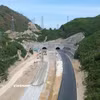 Một hầm đường bộ tại Dự án cao tốc Bắc-Nam đang được thi công, hoàn thiện. (Ảnh: Quốc Khánh/Vietnam+)