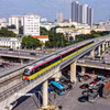 Đường sắt đô thị trên cao đoạn Nhổn-Cầu Giấy được vận hành và khai thác. (Ảnh: Hoài Nam/Vietnam+)