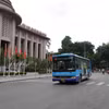 Các đơn vị xe buýt của Transerco đã thực hiện 44.676 lượt trong kỳ nghỉ lễ Quốc khánh 2/9. (Ảnh: PV/Vietnam+)