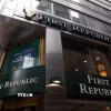 Ngân hàng First Republic Bank ở New York, Mỹ. (Ảnh minh họa: THX/TTXVN)