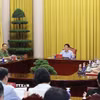 Chủ tịch nước chủ trì buổi làm việc về công tác chuẩn bị cho Lễ mở ký Công ước Hà Nội. (Ảnh: Lâm Khánh/TTXVN)