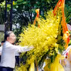 Tổng Bí thư, Chủ tịch nước Tô Lâm dâng hoa tại Nghĩa trang liệt sỹ Quốc gia Trường Sơn. (Ảnh: Thống Nhất/TTXVN)