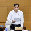 Tổng thư ký Quốc hội, Chủ nhiệm Văn phòng Quốc hội Lê Quang Mạnh phát biểu. (Ảnh: Doãn Tấn/TTXVN)